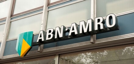 ABN Amro Sign Logo Bank Amsterdam Netherlands Holland Europe