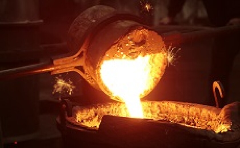 Molten steel in mill from Fotolia 230x150