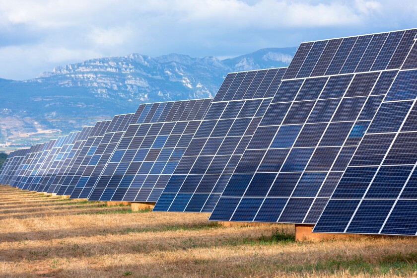 Solar panels in Spain from Alamy 27 Feb