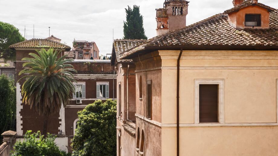 Rome, Italy. Typical architectural details of the old city