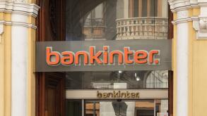 VALENCIA, SPAIN - OCTUBRE 14, 2021: Bankinter is a Spanish financial services company headquartered in Madrid