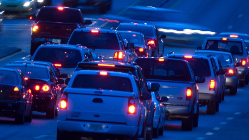 car traffic at night