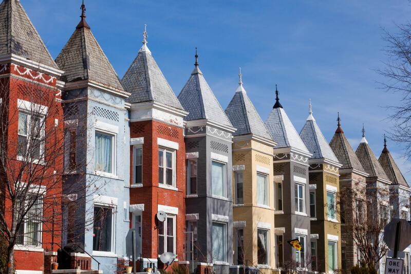 Victorian row houses - Washington, DC USA