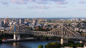 Story Bridge just after sunrise, Brisbane, Australia.