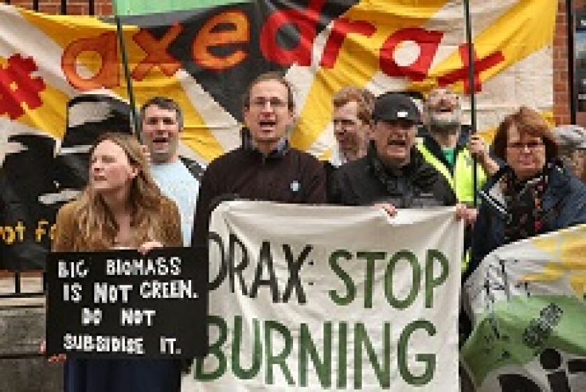 Drax biofuel biomass climate protest 2017 from PA 230x150