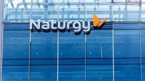 Barcelona, Spain - February 24, 2022: Naturgy headquarters, is a Spanish multinational natural gas and electrical energy utilities company in Barcelon