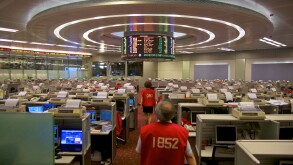Hong Kong Stock Exchange trading floor