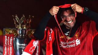 File photo dated 22-07-2020 of Liverpool manager Jurgen Klopp beside the Premier League Trophy. Former striker John Aldridge insists winning the Premier League has to be the priority for his old club as they head into a potentially pivotal clash with titl