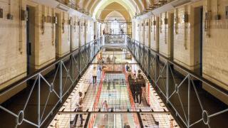 Prison Cells Landing, Reading Prison, Reading, Berkshire, England, GB, UK