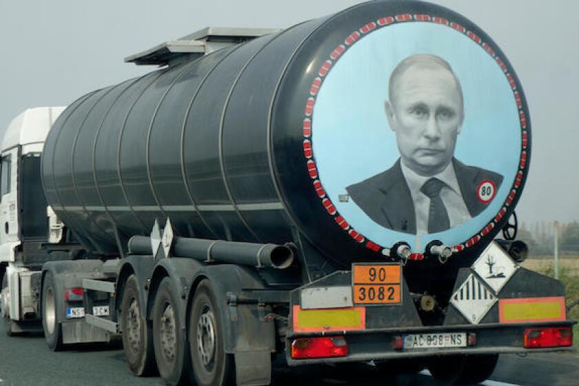 Vladimir Putin, Russia, Croatia, gas, tank, truck, 575, Alamy