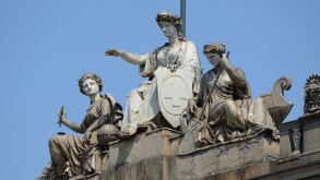 Europe, Switzerland, Zurich, train station, statue, architecture, Helvetia, statue, Swiss
