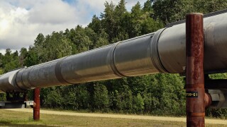 Trans Alaska oil pipeline. Image shot 2009. Exact date unknown.
