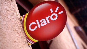 Sign for Latin American mobile or cell phone network Claro