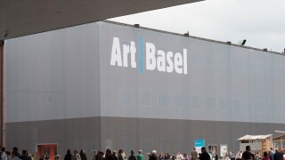 Exhibition hall of Art Basel 2013 in Basel, Switzerland, on June 14, 2013.