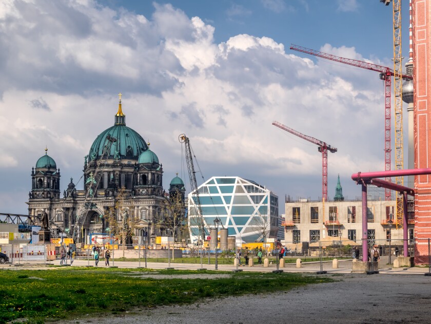Construction site in the center of Berlin, Germany