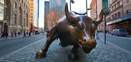 Wall Street Bull in Downtown Manhattan, NYC