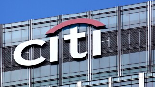 Headquarters of the Citi Bank Center in the Citigroup Centre in Canary Wharf, London, England, United Kingdom, Europe