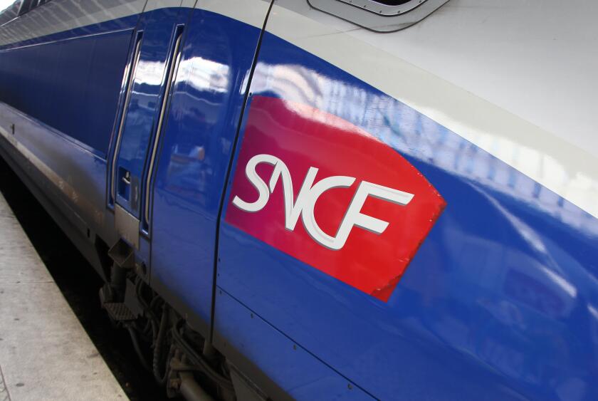 A SNCF TGV train