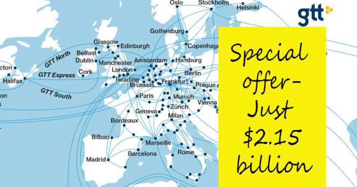 Price tag for Interoute and Hibernia is 2.15bn, says GTT Capacity Media