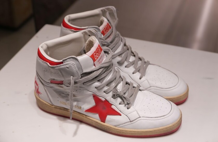 SHOES ON DISPLAY AT GOLDEN GOOSE FASHION STORE