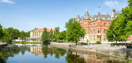 River Reflections at Orebro, Sweden