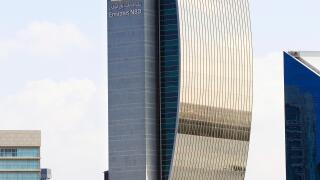 Emirates NBD building, Dubai, UAE.