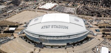 AT&T Stadium the home of the Dallas Cowboys in Arlington Texas USA