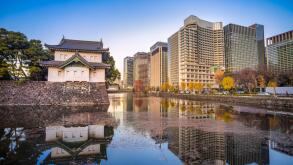 Japan, Tokyo City, The Imperial Palace, Otemachi District, Skyline