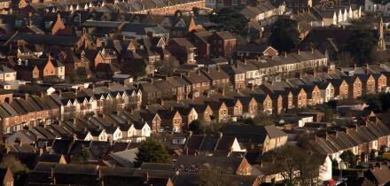 Housing in Folkestone Kent England March 2019
Victorian and later houses in the Cheriton area of Folkestone.