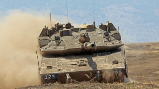 Merkava Mark 4 main battle tank of the Israel Defense Forces.