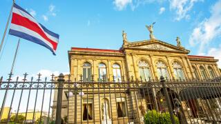 National Theater in San Jose Costa Rica. Image shot 11/2014. Exact date unknown.
