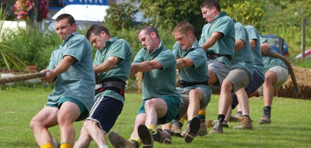 Tug O War event at the King s Arms St Stephen near St Austell