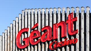 Geant Casino logo on a facade