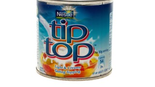 Can of nestle Tip Top topping cream