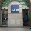 A man enters the Asian Development Bank (ADB) headquarters in Manila, Philippines on Tuesday, April 15, 2025. (AP Photo/Aaron Favila)