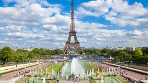 Eiffel Tower and the Trocadero Fountains, Paris, France, Europe