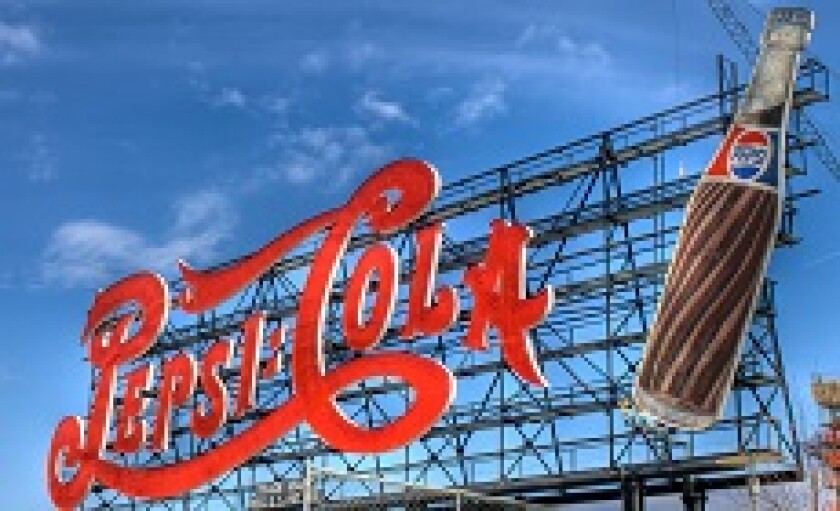 Pepsi cola pepsico sign in New York from Alamy 230x150