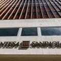 A branch of Intesa Sanpaolo In Brindisi, Italy. Intesa Sanpaolo is Italy's largest bank by assets and the world's 27th largest.