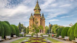 The Timisoara Orthodox Cathedral in Timisoara, Romania