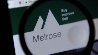 Website of Melrose, a British based investment company