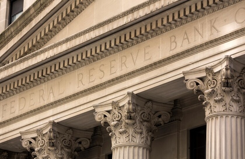 Federal Reserve Bank building LaSalle St. Chicago Illinois USA