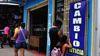 Exchange office in LETICIA. Department of Amazonas .COLOMBIA