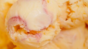 Raspberry ripple ice cream