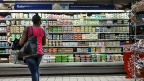Cape Town South Africa,African,City Centre,center,Pick n Pay,grocery store,supermarket,interior inside,food,sale,shelf shelves shelving,product produc