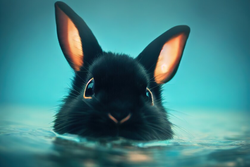 Chinese black rabbit-adobe-2022