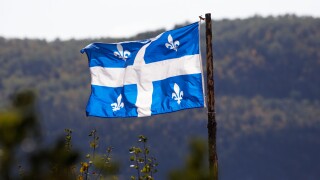 Quebec flag, Quebec, Canada