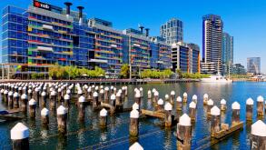 NAB, National Australia Bank Building, Bourke Street, Melbourne Docklands City CBD, Victoria, Australia