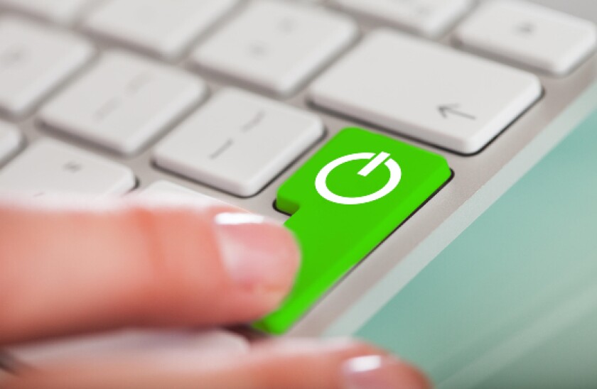 alamy 2021-06-18 green button push