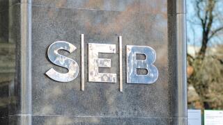 Close Title Name Logo Of SEB Bank Is Commercial Bank Of Lithuania, Subsidiary Of Swedish SEB Group