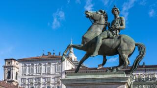 Equestrian statue of Pollux, Turin, Italy